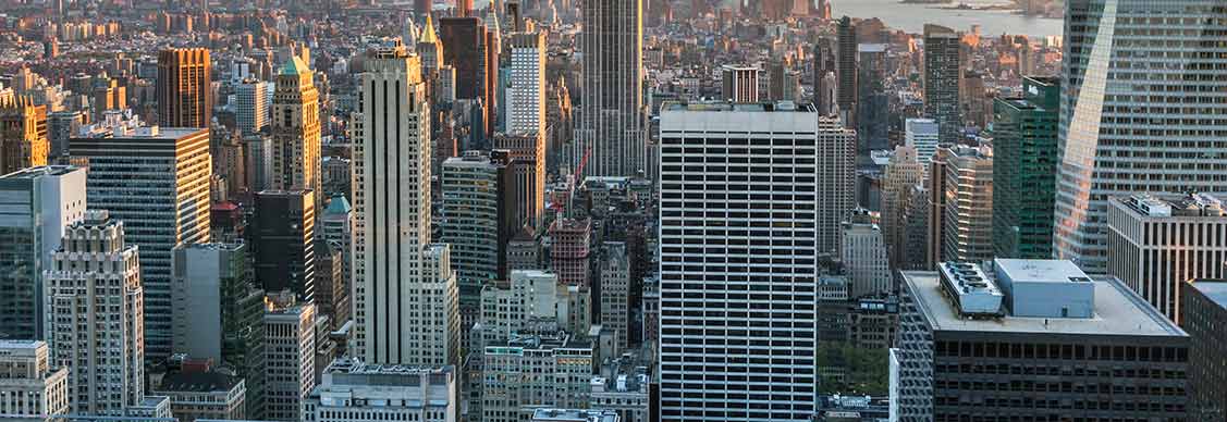 Empire State building and skyline, New York, USA